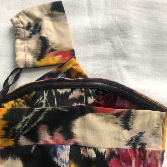 Anthropologie Moulinette Soeurs Tropica Floral Jacquard Strapless Mini Dress 0 - Picture 7 of 12